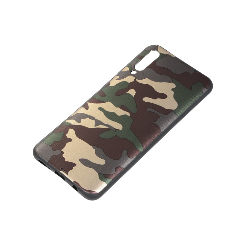 For Samsung Galaxy A50/A50s/A30s Camouflage Pattern TPU Cover Phone Case - Green-3