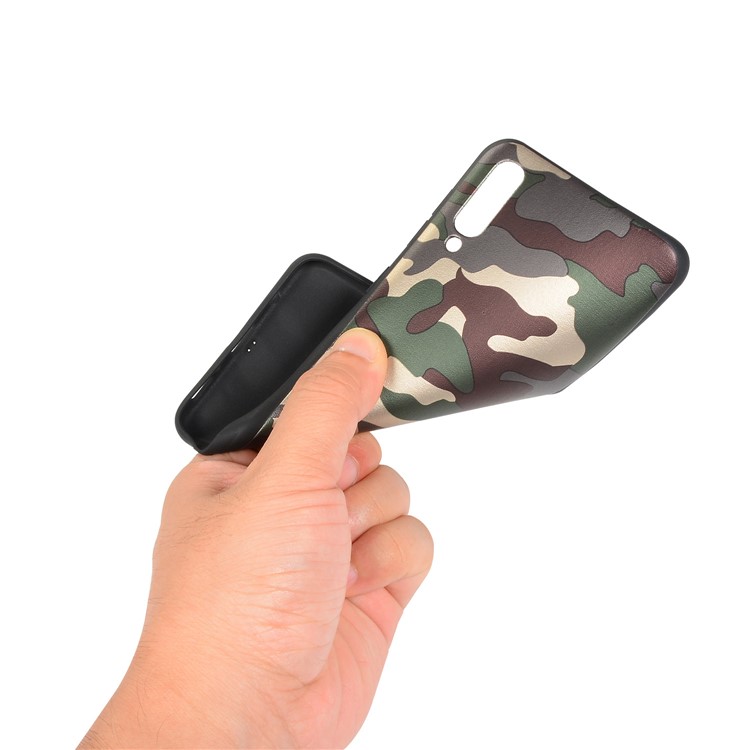 For Samsung Galaxy A50/A50s/A30s Camouflage Pattern TPU Cover Phone Case - Green-4
