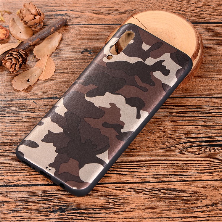 For Samsung Galaxy A50/A50s/A30s Camouflage Pattern TPU Cover Phone Case - Brown-6