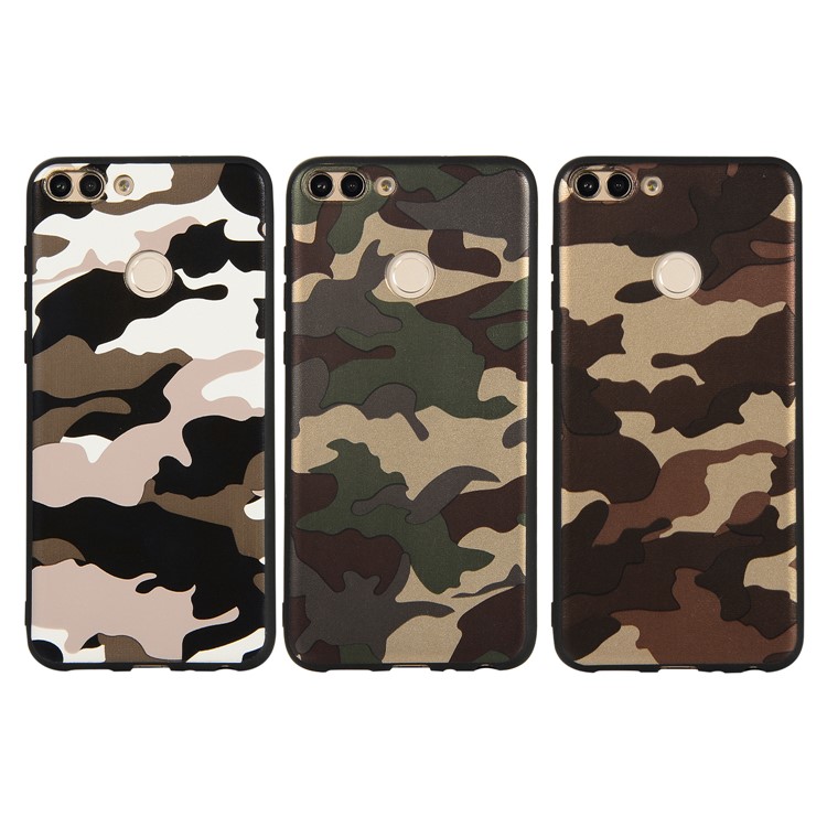 For Samsung Galaxy A40 Camouflage Pattern TPU Phone Case - White-6