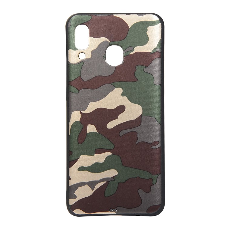Camouflage Pattern TPU Mobile Phone Cover for Samsung Galaxy A20 / A30 - Green-2