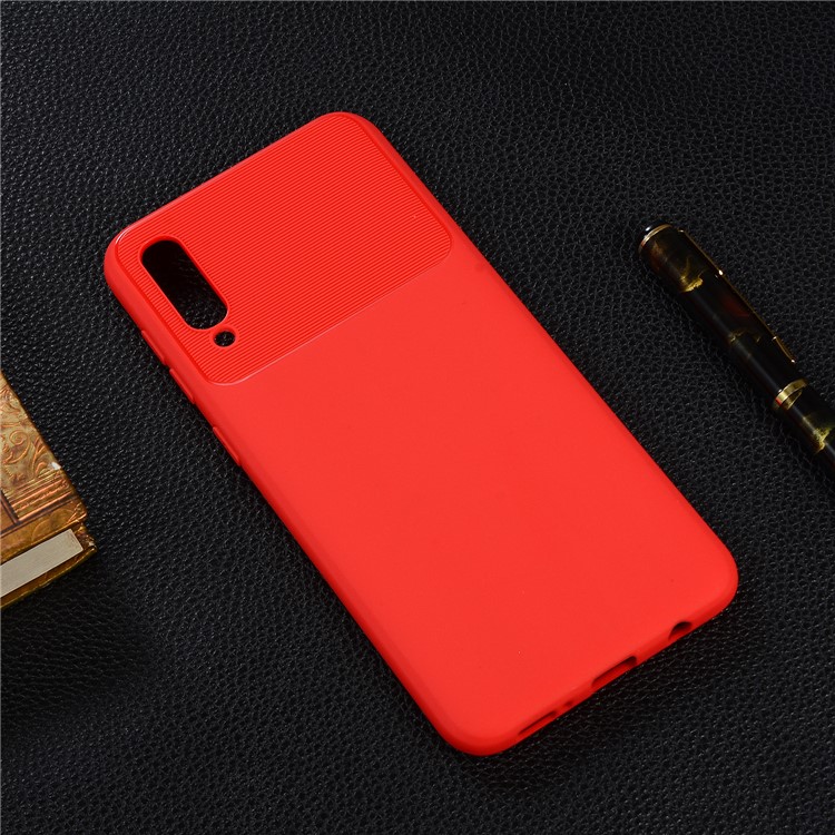 Armour Series Soft TPU Phone Cover Protector for Samsung Galaxy A50/A50s/A30s - Red-6