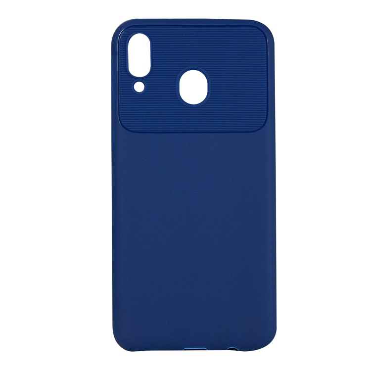 Armour Series Soft TPU Phone Cover Protector for Samsung Galaxy M20 - Dark Blue-2