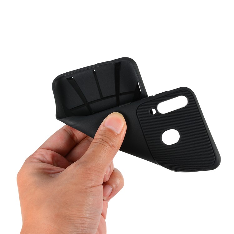 Armour Series Soft TPU Mobile Casing Heat Dissipation Inner for Samsung Galaxy M30 - Black-5