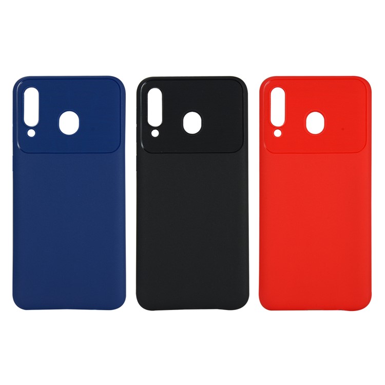 Armour Series Soft TPU Mobile Casing Heat Dissipation Inner for Samsung Galaxy M30 - Black-7