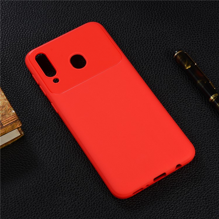 Armour Series Soft TPU Mobile Casing Heat Dissipation Inner for Samsung Galaxy M30 - Red-5