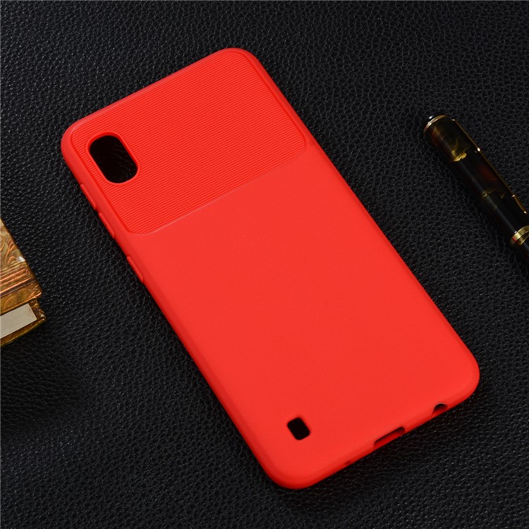 Armour Series Flexible TPU Phone Protective Cover for Samsung Galaxy A10 - Red-6