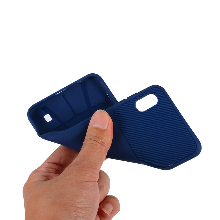 Armour Series Flexible TPU Phone Protective Cover for Samsung Galaxy A10 - Blue-5