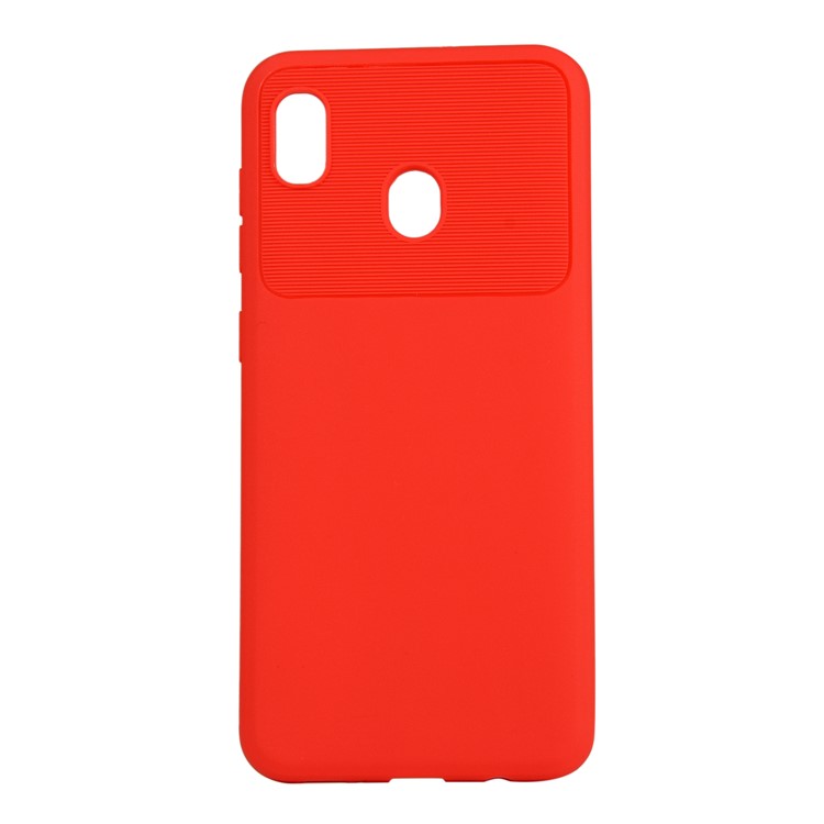 Armour Series Soft TPU Case Phone Cover Protector for Samsung Galaxy A30/A20 - Red-2