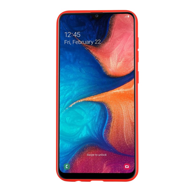 Armour Series Soft TPU Case Phone Cover Protector for Samsung Galaxy A30/A20 - Red-3