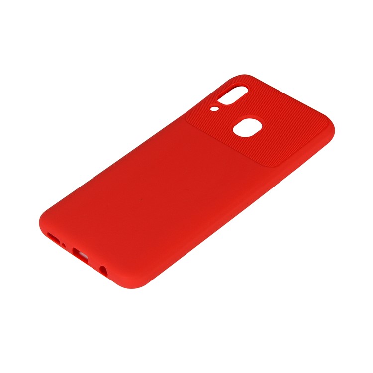 Armour Series Soft TPU Phone Case Cover for Samsung Galaxy A30/A20 - Red-4