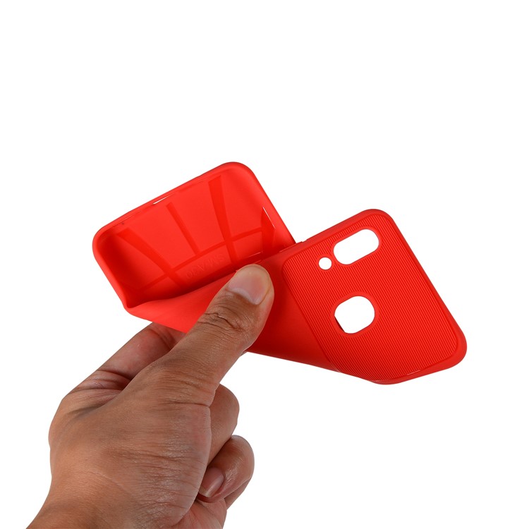Armour Series Soft TPU Phone Case Cover for Samsung Galaxy A30/A20 - Red-5