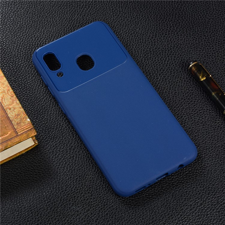 Armour Series Soft TPU Phone Case Cover for Samsung Galaxy A30/A20 - Blue-6