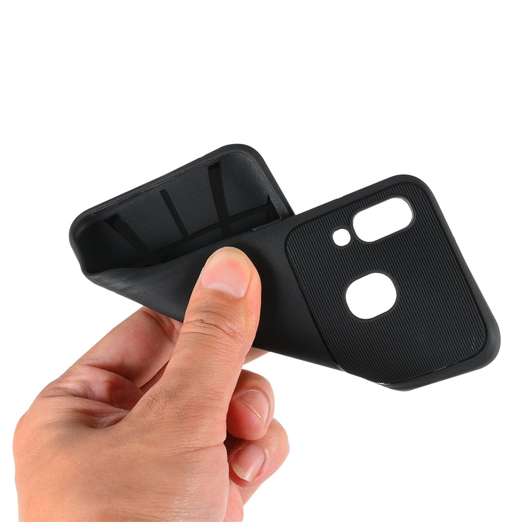 Armour Series Soft TPU Phone Case Cover for Samsung Galaxy A40 - Black-5