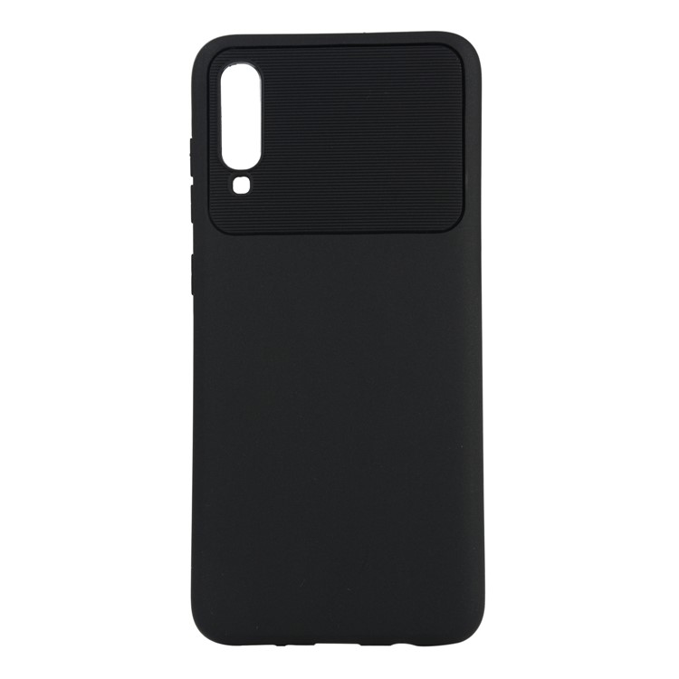 Armour Series Soft TPU Phone Cover Protector for Samsung Galaxy A70 - Black-2