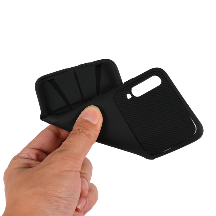 Armour Series Soft TPU Phone Cover Protector for Samsung Galaxy A70 - Black-5