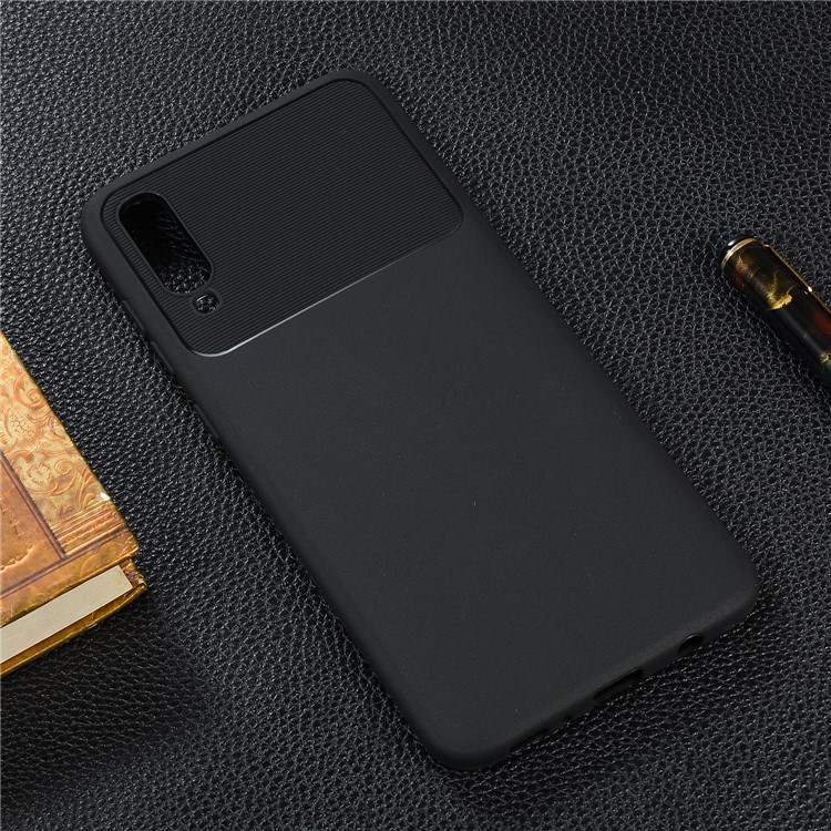 Armour Series Soft TPU Phone Cover Protector for Samsung Galaxy A70 - Black-6