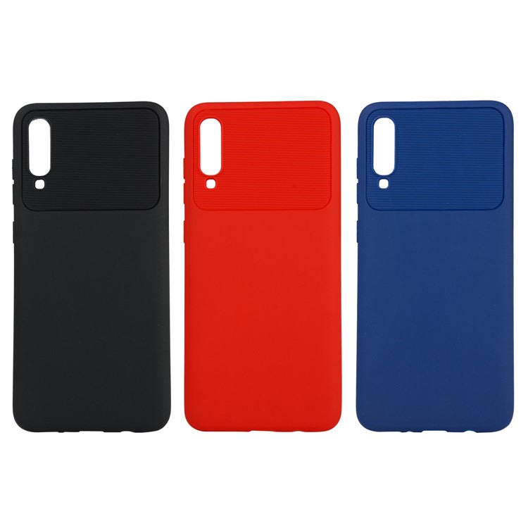 Armour Series Soft TPU Phone Cover Protector for Samsung Galaxy A70 - Black-7