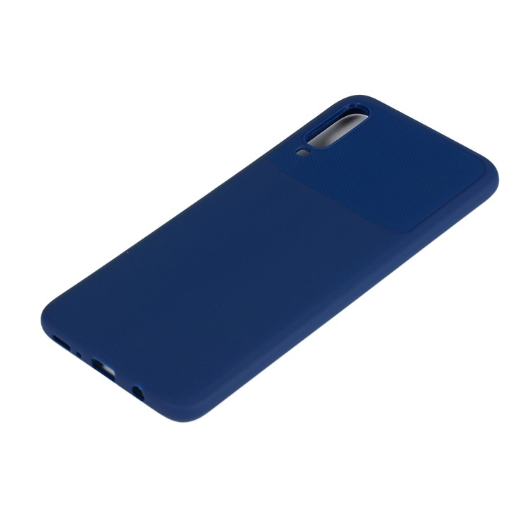 Armour Series Soft TPU Phone Cover Protector for Samsung Galaxy A70 - Blue-4