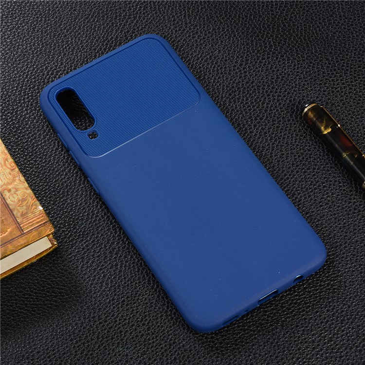 Armour Series Soft TPU Phone Cover Protector for Samsung Galaxy A70 - Blue-6