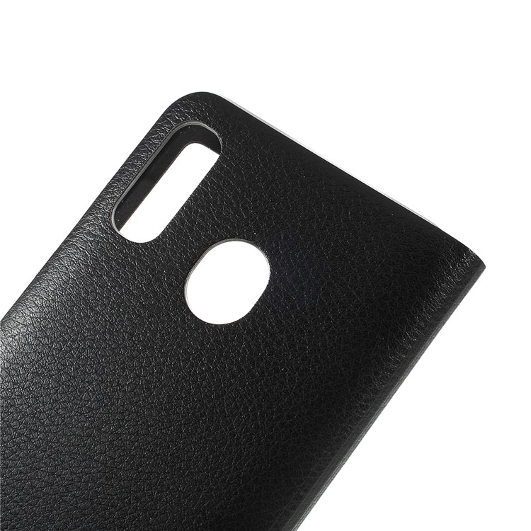 Folding Stand View Window Leather Phone Case for Samsung Galaxy A30/A20 - Black-5