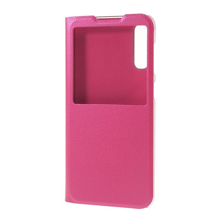 

Folding Stand View Window Leather Flip Phone Casing for Samsung Galaxy A50/A50s/A30s - Rose, Galaxy A50
