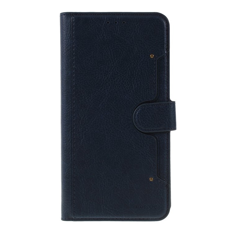 KAIYUE Premium PU Leather Wallet Cover Protector for Samsung Galaxy A50/A50s/A30s - Dark Blue-1