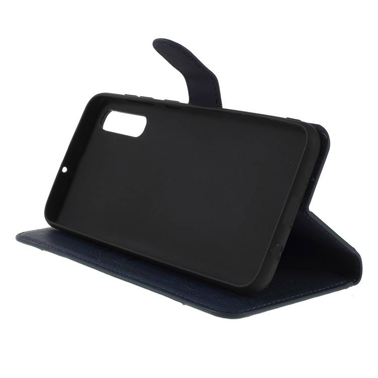 KAIYUE Premium PU Leather Wallet Cover Protector for Samsung Galaxy A50/A50s/A30s - Dark Blue-2