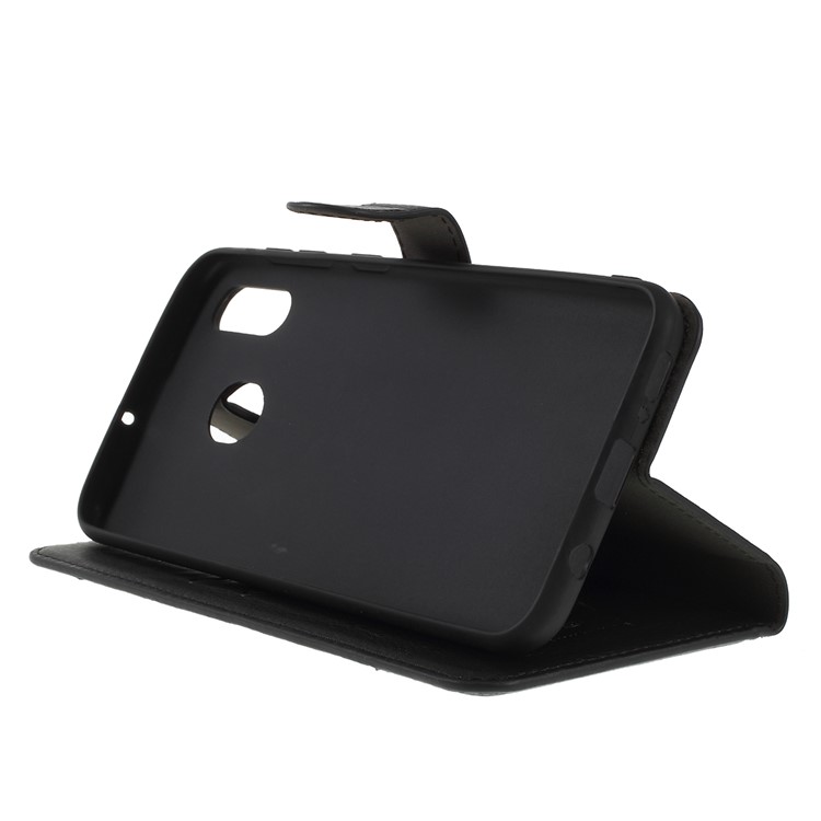 KAIYUE Premium PU Leather Wallet Cover Protector for Samsung Galaxy A30 / A20 - Black-6