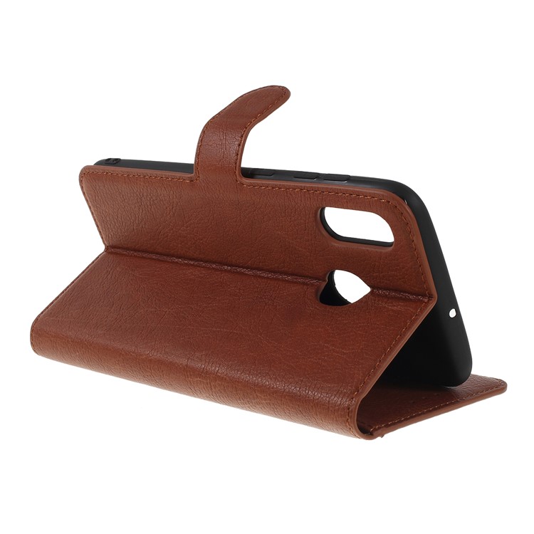 KAIYUE Premium PU Leather Wallet Cover Protector for Samsung Galaxy A30 / A20 - Brown-3
