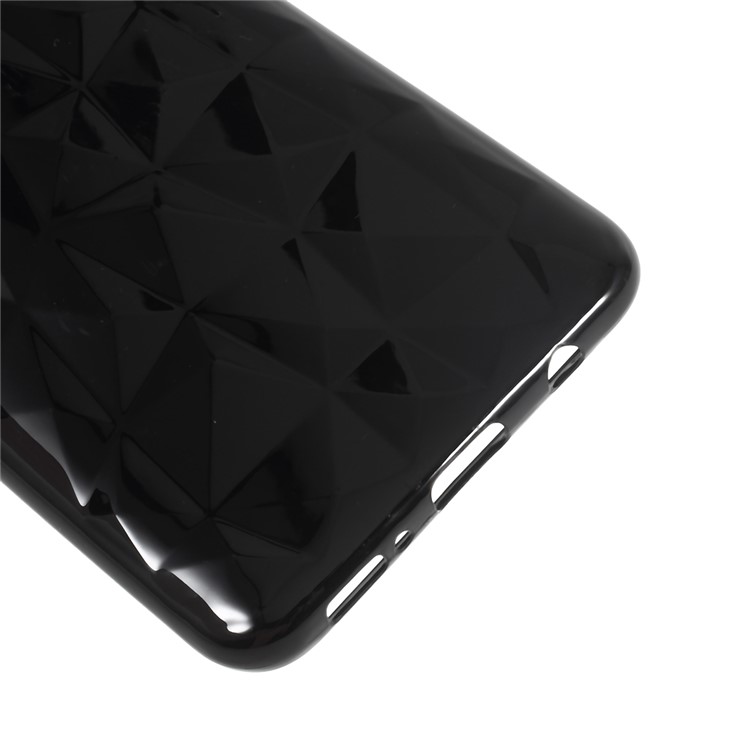 3D Diamond Grain Soft TPU Case for Samsung Galaxy A50/A50s/A30s - Black-3