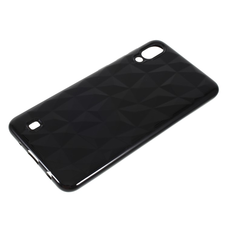 3D Diamond Grain Soft TPU Case for Samsung Galaxy M10 - Black-4