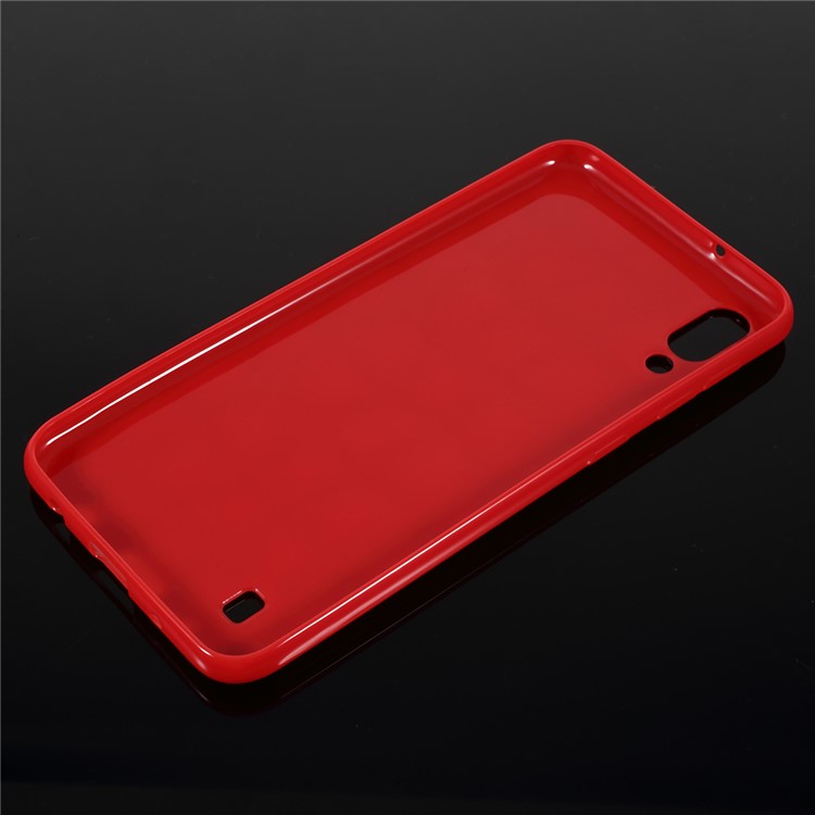 3D Diamond Grain Soft TPU Case for Samsung Galaxy M10 - Red-2
