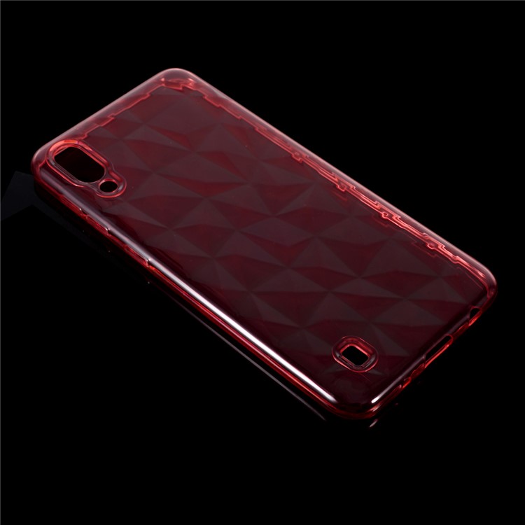 3D Diamond Grain Soft TPU Case for Samsung Galaxy M10 - Watermelon Red-3