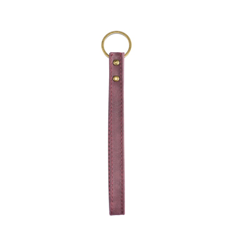 Retro Style Split Leather Wallet Stand Phone Flip Case with Strap for Samsung Galaxy S10e - Wine Red-4