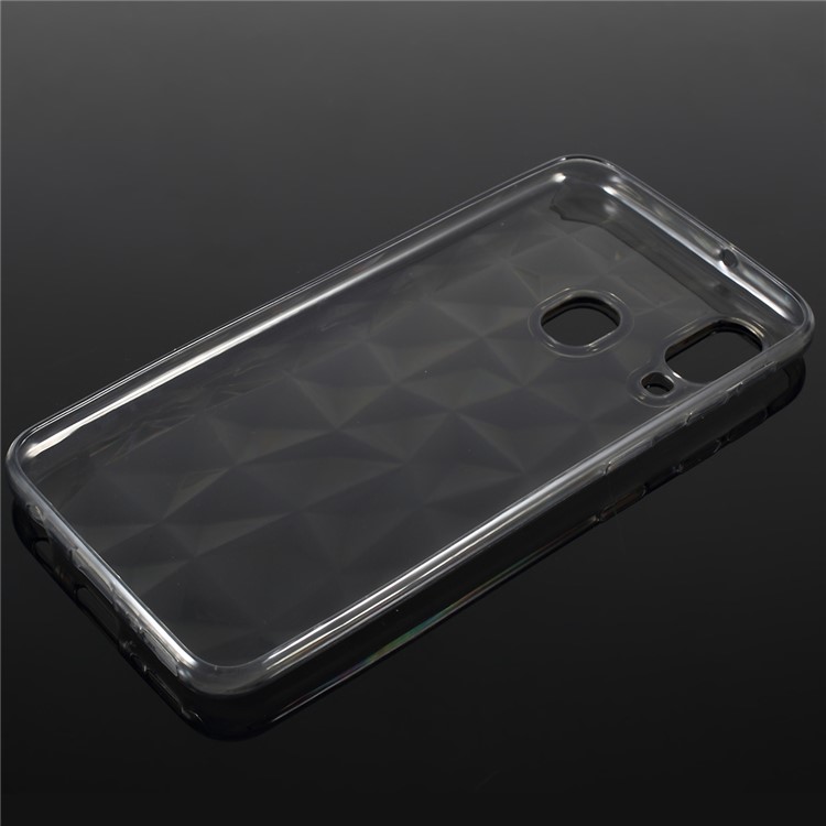 3D Diamond Grain Soft TPU Case for Samsung Galaxy A40 - Grey-2
