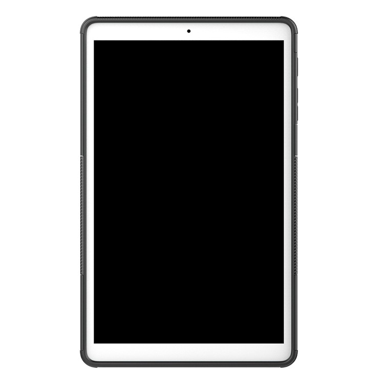 Шаблон Шины Гибридного ПК + TPU Чехол Для Подставки Для Samsung Galaxy Tab A 10.1 (2019) T510 - Черный-5