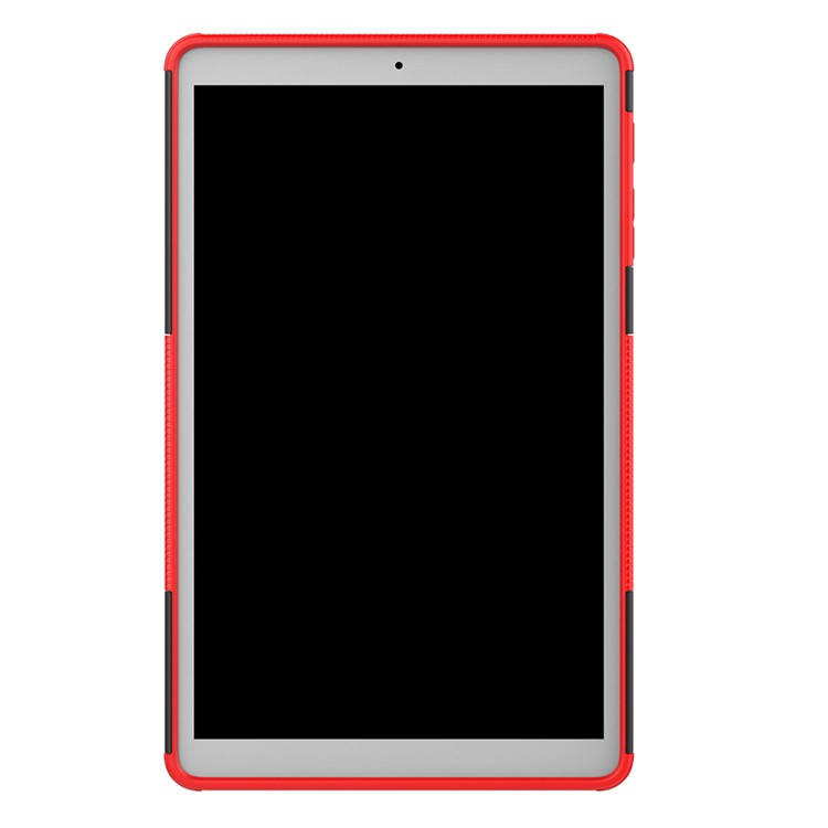 Tire Pattern Hybrid PC + TPU Kickstand Case for Samsung Galaxy Tab A 10.1 (2019) T510 - Red-4