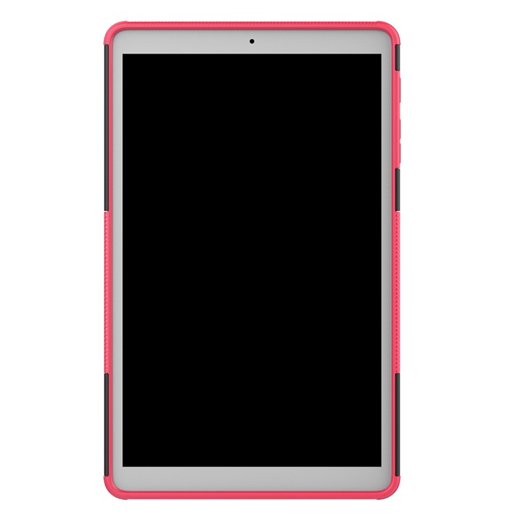 Tire Pattern Hybrid PC + TPU Kickstand Case for Samsung Galaxy Tab A 10.1 (2019) T510 - Pink-4