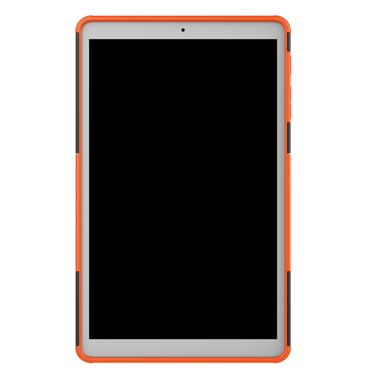 Tire Pattern Hybrid PC + TPU Kickstand Case for Samsung Galaxy Tab A 10.1 (2019) T510 - Orange-3