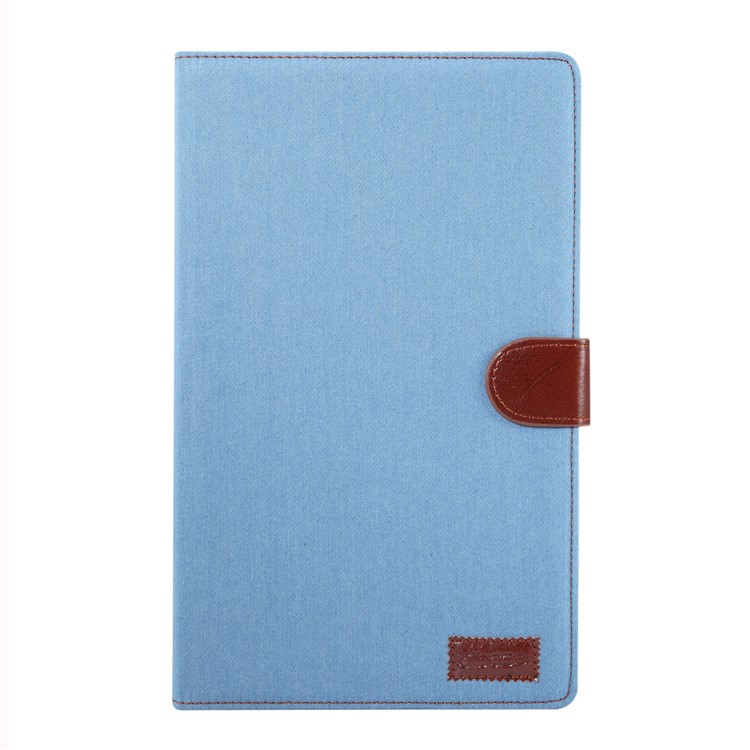 Jeans Cloth Skin Wallet Stand Tablet Case for Samsung Galaxy Tab A 10.1 (2019) T510/T515 - Baby Blue-2