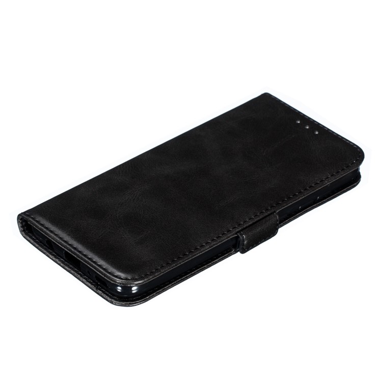 Leather Wallet Stand Flip Phone Case Cover for Samsung Galaxy A70 - Black-10