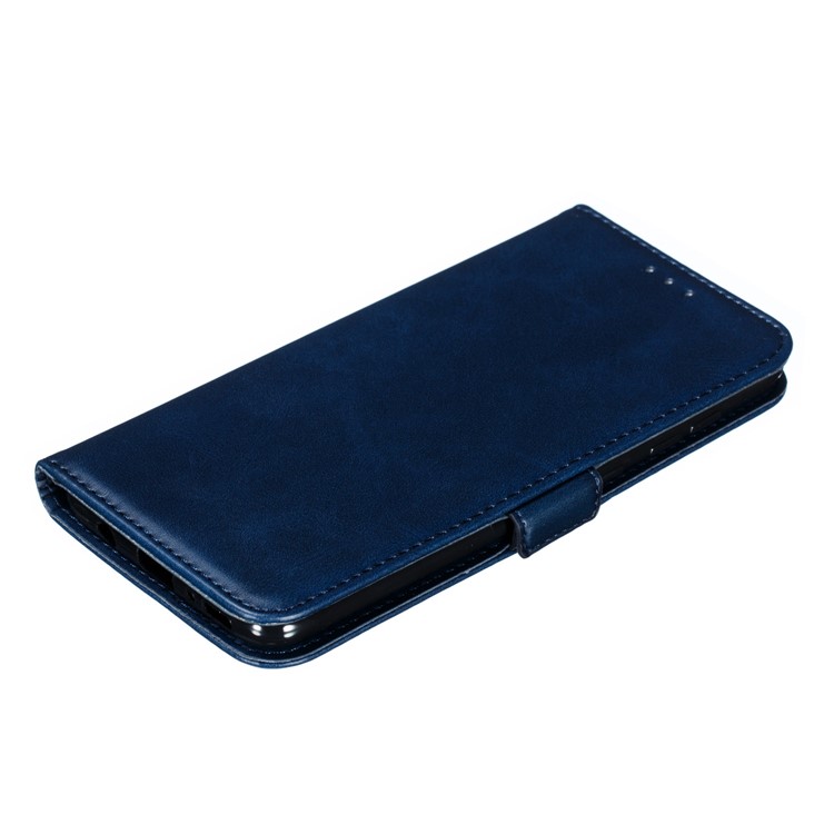 Leather Wallet Stand Flip Phone Case Cover for Samsung Galaxy A70 - Blue-10