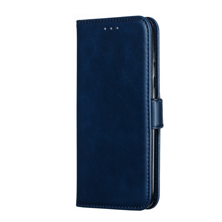 Leather Wallet Stand Flip Phone Case Cover for Samsung Galaxy A70 - Blue-4