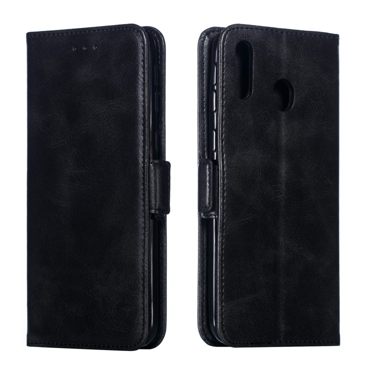 Flip Leather Cover Wallet Stand Phone Case for Samsung Galaxy M20 - Black-10