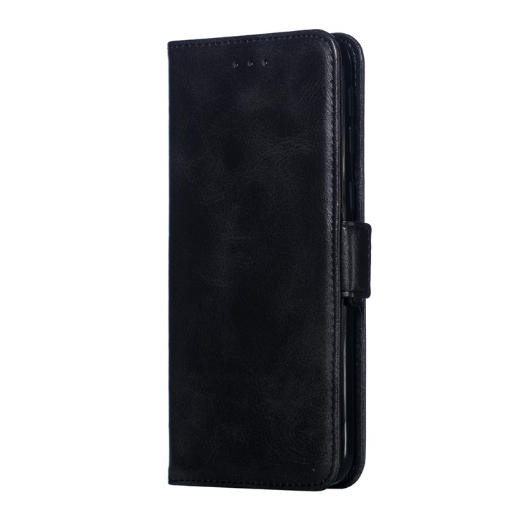 Flip Leather Cover Wallet Stand Phone Case for Samsung Galaxy M20 - Black-4