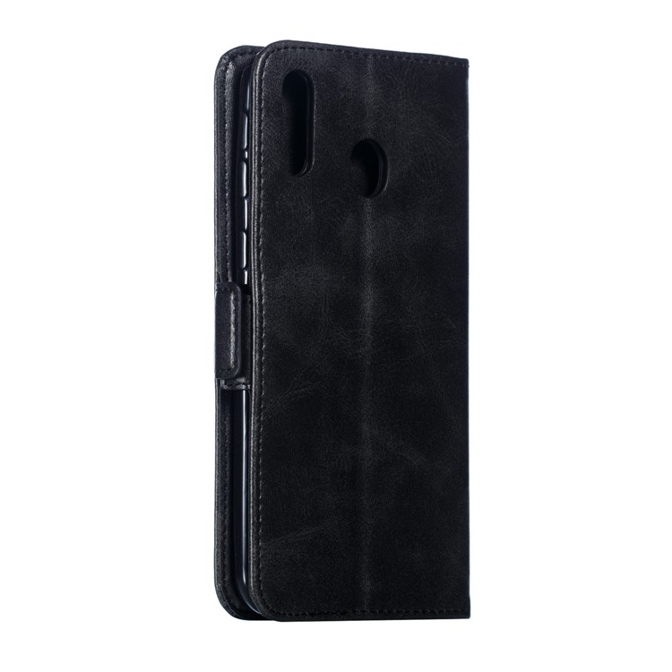Flip Leather Cover Wallet Stand Phone Case for Samsung Galaxy M20 - Black-5