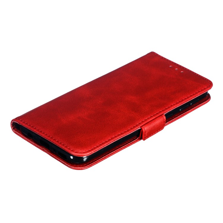 Flip Leather Cover Wallet Stand Phone Case for Samsung Galaxy M20 - Red-6