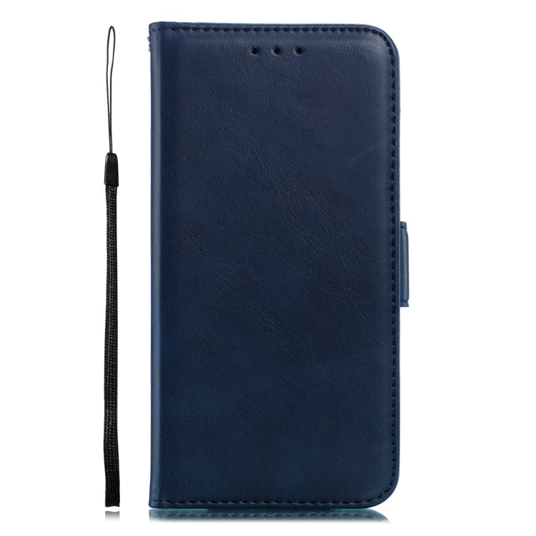 Flip Leather Cover Wallet Stand Phone Case for Samsung Galaxy M20 - Blue-2