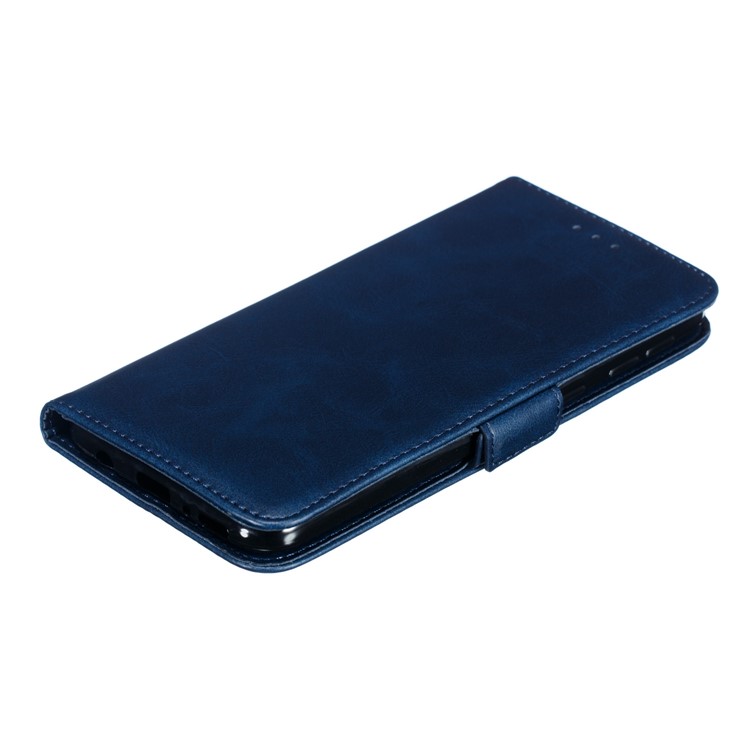 Flip Leather Cover Wallet Stand Phone Case for Samsung Galaxy M20 - Blue-6